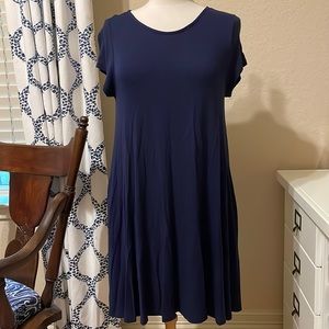 Navy blue knit dress Sz S